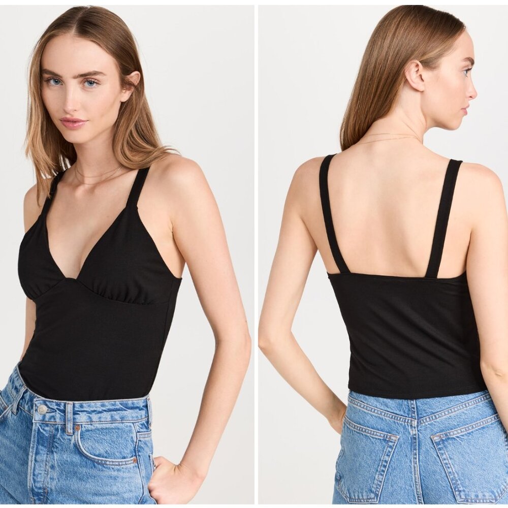 Reformation Pamela Knit Tank Black